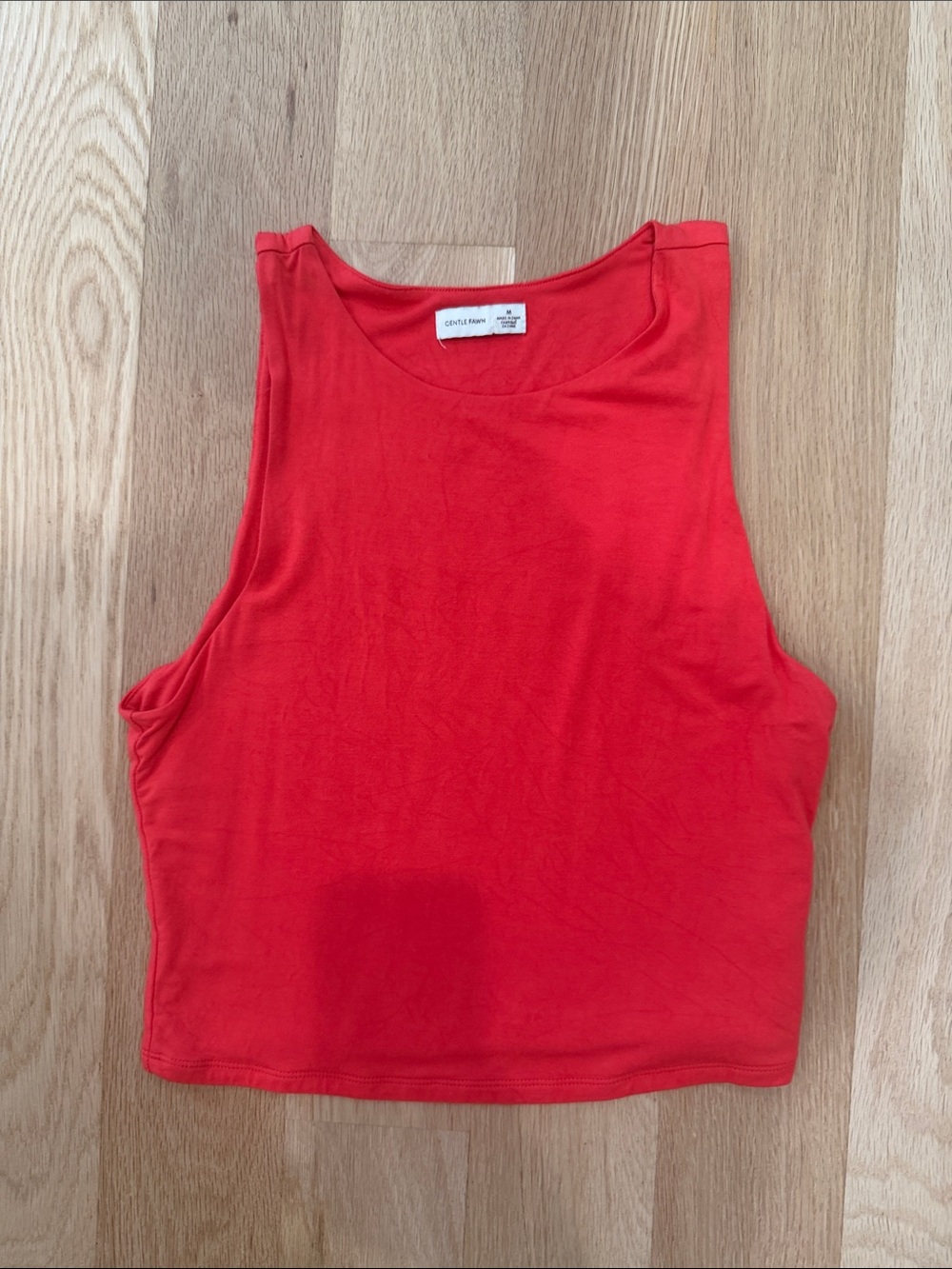 Gentle Fawn Red Cropped Tank Top